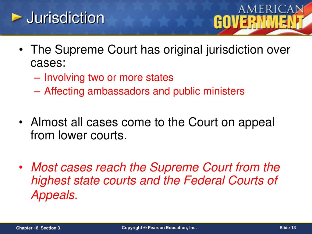 The supreme court has original jurisdiction in top cases